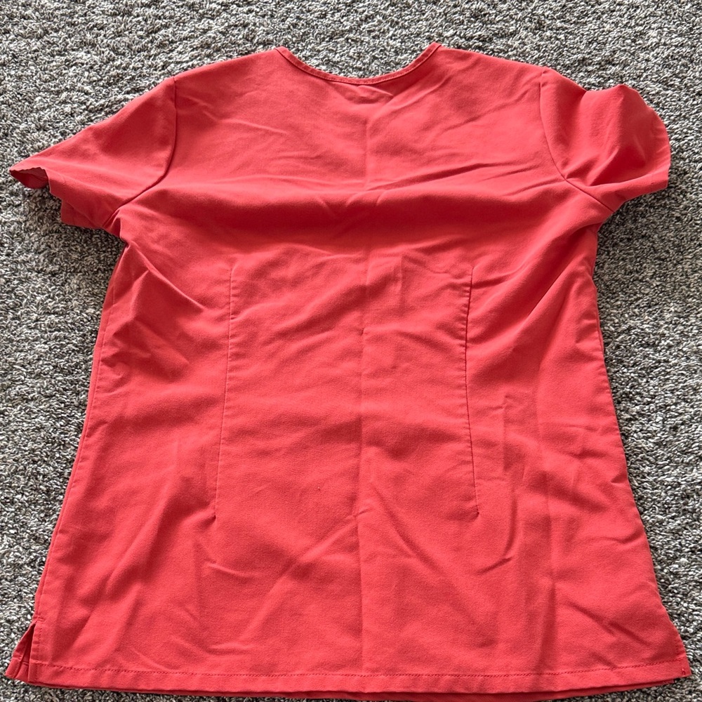 Red/sienna color  Women's fig top and bottoms set. - Picture 3 of 5